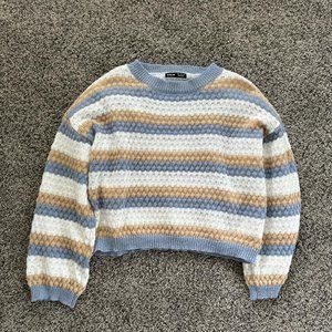 Women's Purple and Brown Jumper